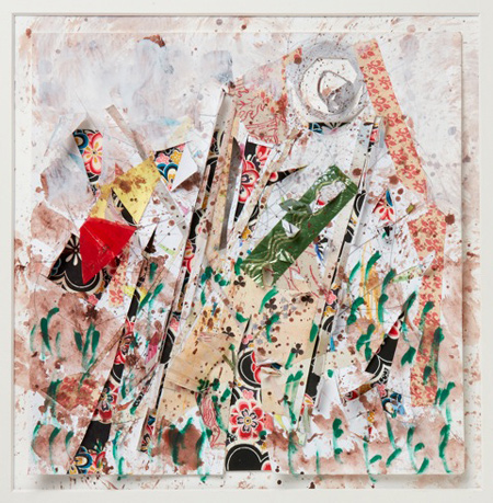 Christine Fausten, Papiercollage, 30x30cm, 2019