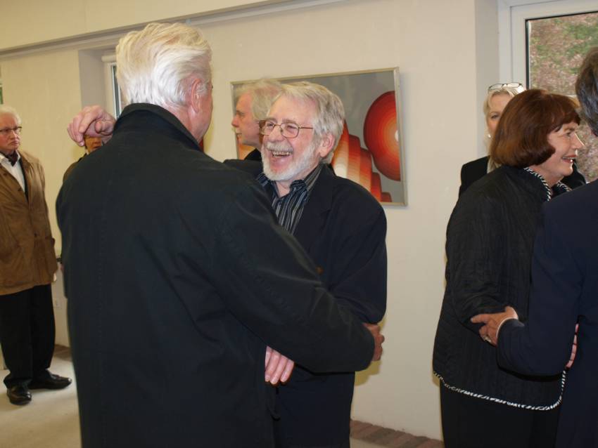 Bild aus der Eröffnung der Ausstellung R.A. Scholl im Brühler Kunstverein